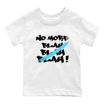 9s Powder Blue shirt to match jordans No More Blah sneaker tees Air Jordan 9 Powder Blue SNRT sneaker release tees baby toddler White 2 cotton Shirt