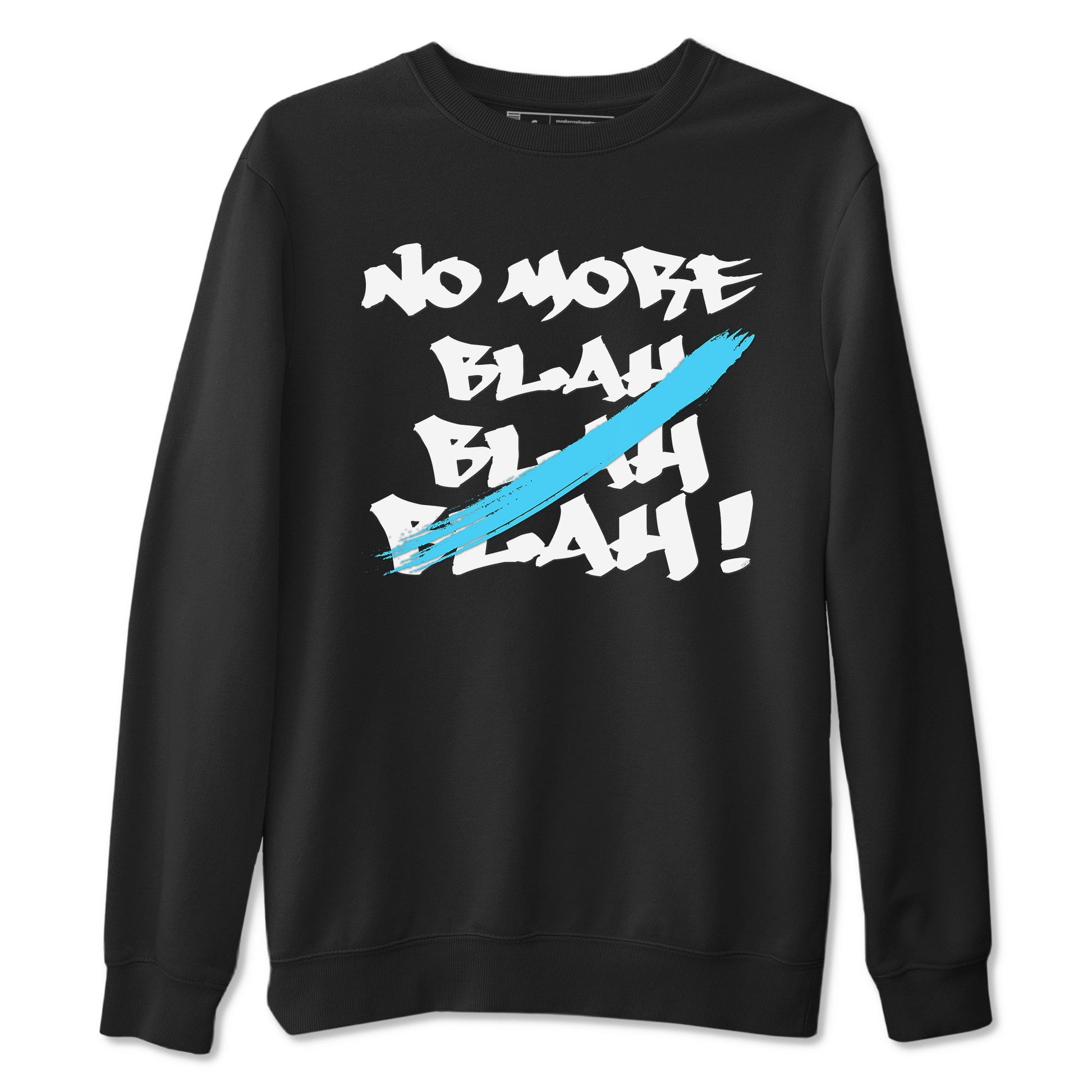 9s Powder Blue shirt to match jordans No More Blah sneaker tees Air Jordan 9 Powder Blue SNRT Sneaker Release Tees unisex cotton Black 2 crew neck shirt