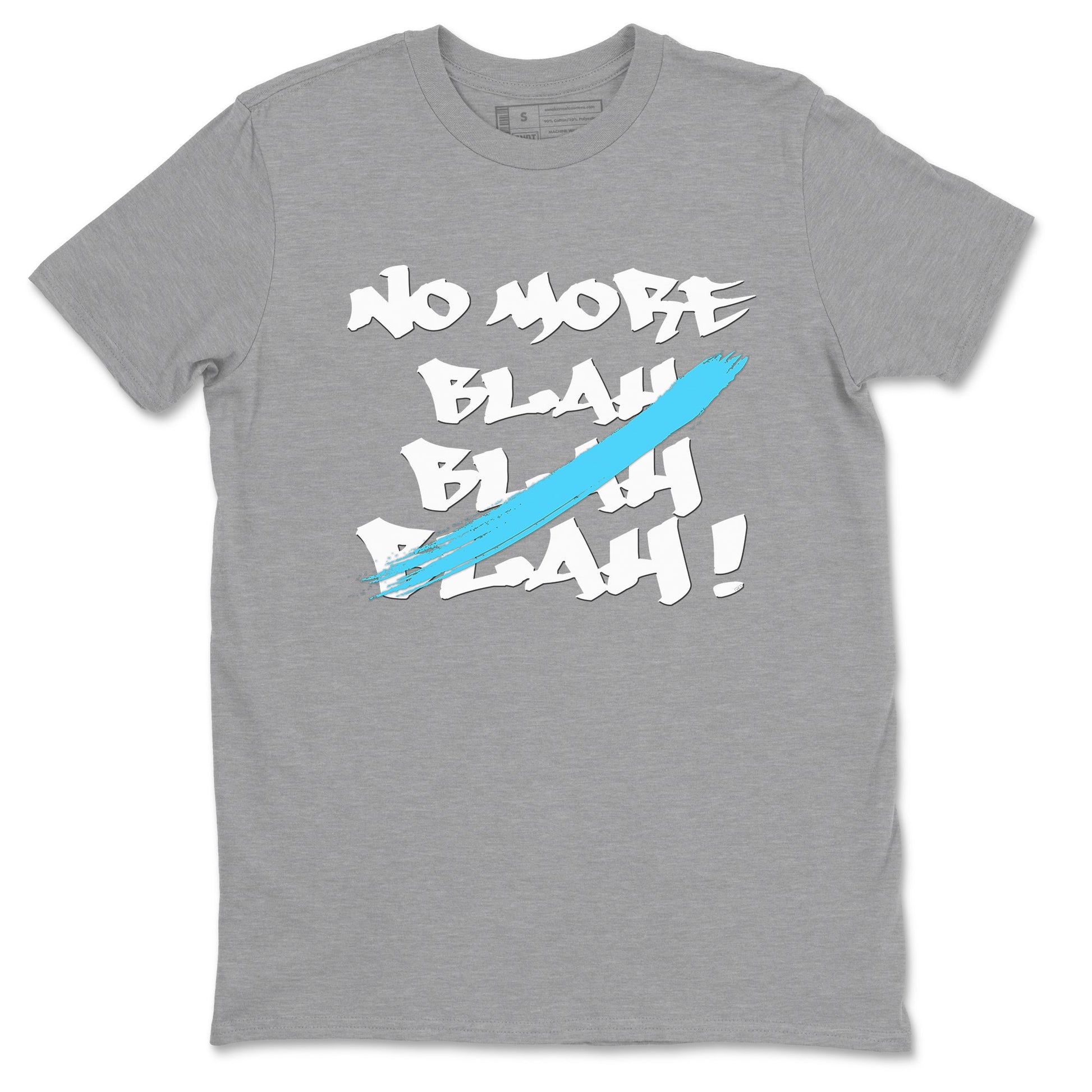 9s Powder Blue shirt to match jordans No More Blah sneaker tees Air Jordan 9 Powder Blue SNRT Sneaker Release Tees unisex cotton Heather Grey 2 crew neck shirt