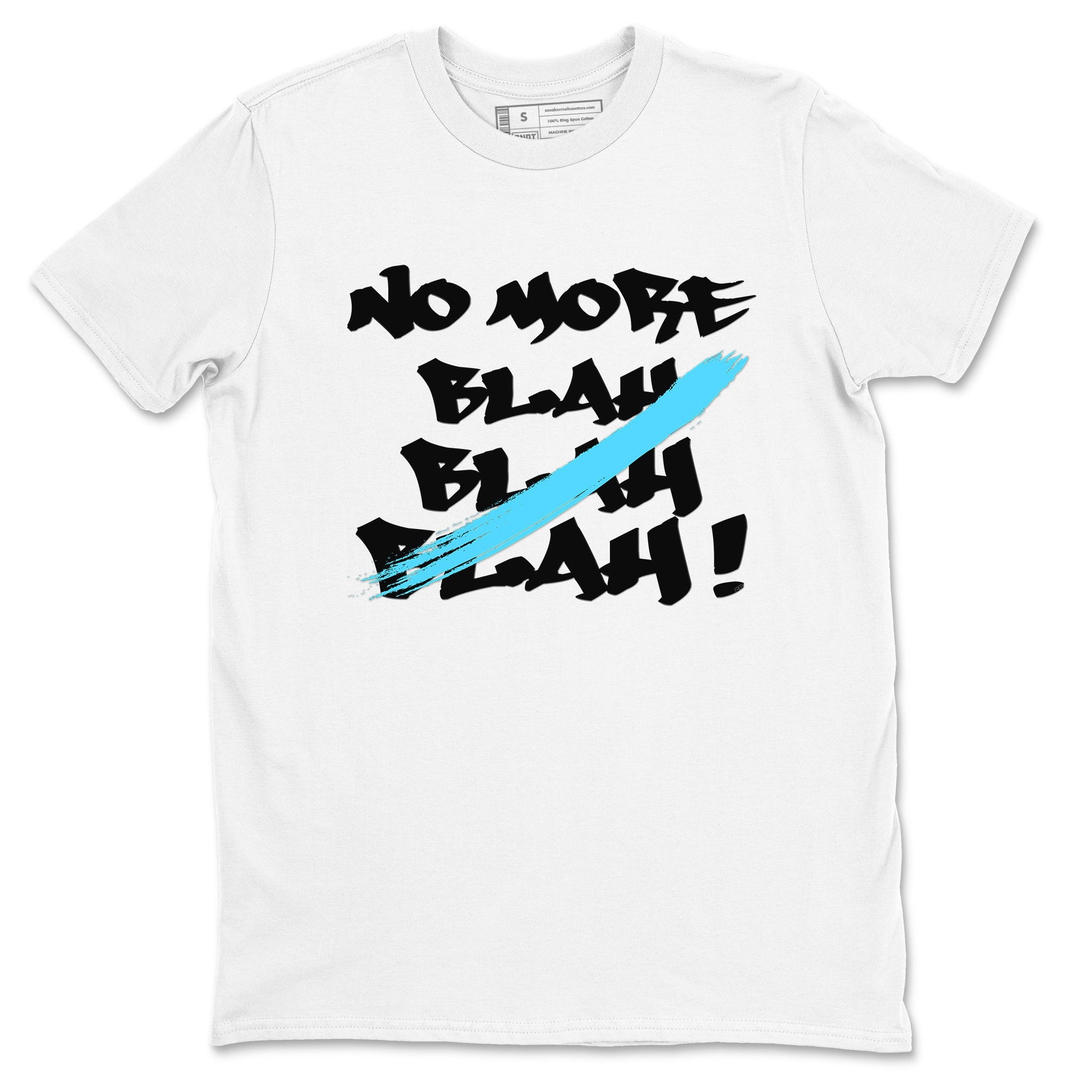 9s Powder Blue shirt to match jordans No More Blah sneaker tees Air Jordan 9 Powder Blue SNRT Sneaker Release Tees unisex cotton White 2 crew neck shirt