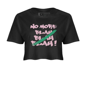 Dunk Medium Soft Pink Malachite shirt to match jordans No More Blah sneaker tees Dunk Medium Soft Pink Malachite SNRT Sneaker Release Tees Black 2 crop length shirt