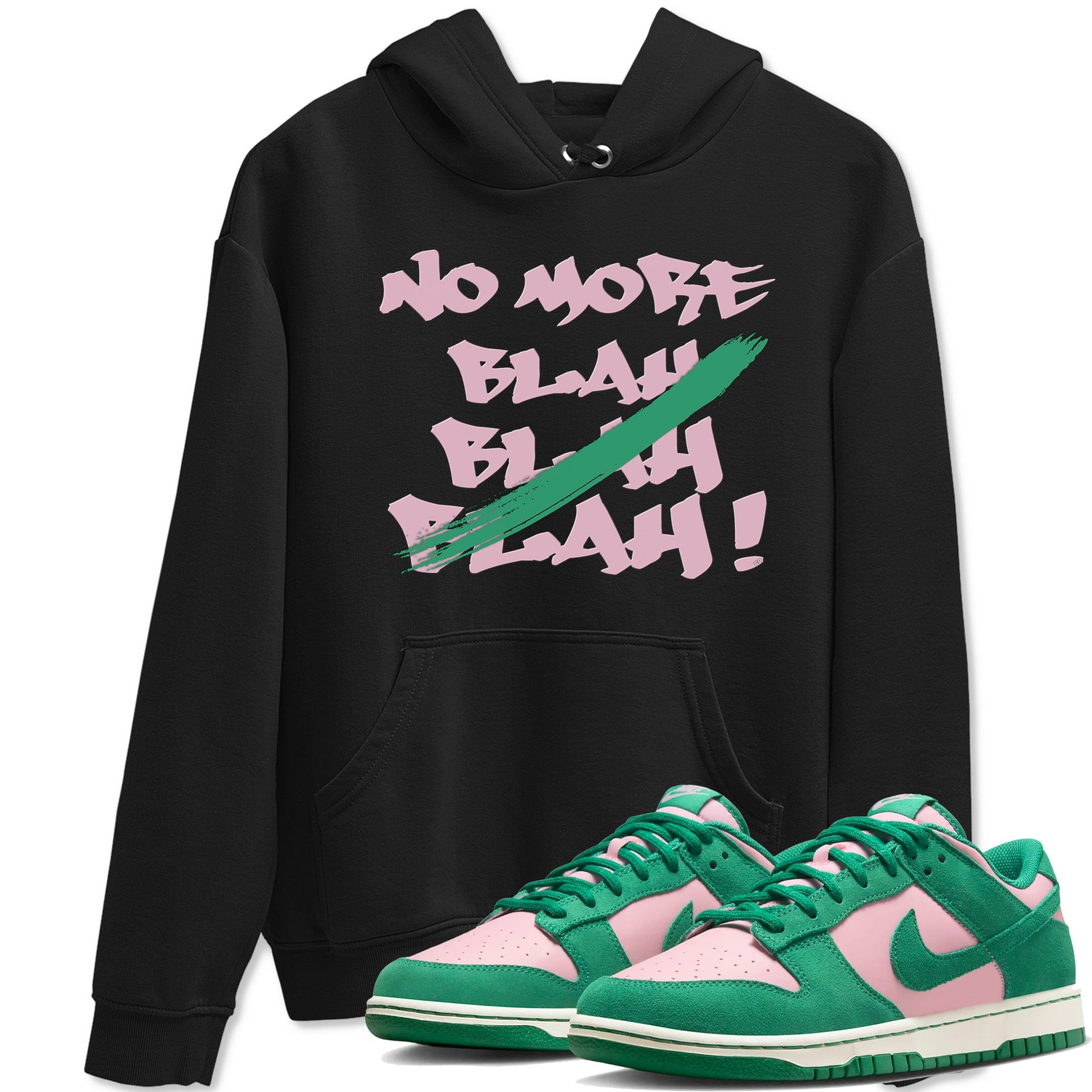 Dunk Medium Soft Pink Malachite shirt to match jordans No More Blah sneaker tees Dunk Medium Soft Pink Malachite SNRT Sneaker Release Tees unisex cotton Black 1 crew neck shirt
