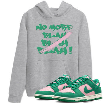 Dunk Medium Soft Pink Malachite shirt to match jordans No More Blah sneaker tees Dunk Medium Soft Pink Malachite SNRT Sneaker Release Tees unisex cotton Heather Grey 1 crew neck shirt