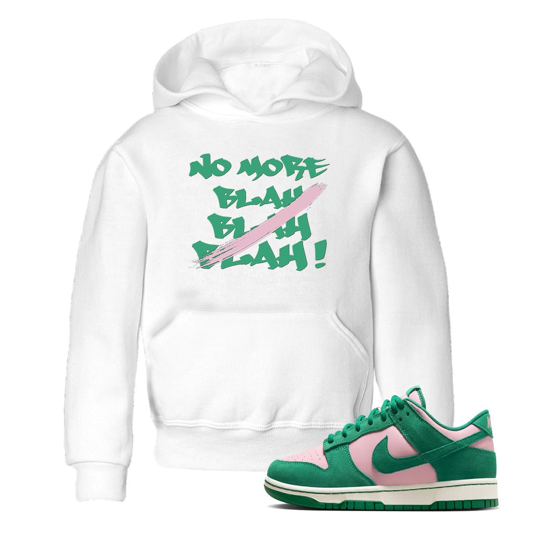 Dunk Medium Soft Pink Malachite shirt to match jordans No More Blah sneaker tees Dunk Medium Soft Pink Malachite SNRT sneaker release tees baby toddler White 1 cotton Shirt