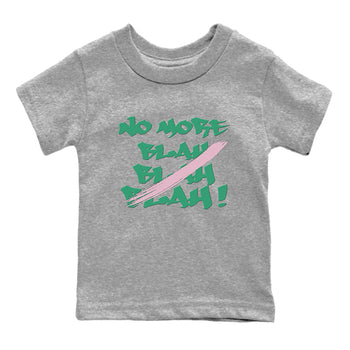 Dunk Medium Soft Pink Malachite shirt to match jordans No More Blah sneaker tees Dunk Medium Soft Pink Malachite SNRT sneaker release tees baby toddler Heather Grey 2 cotton Shirt