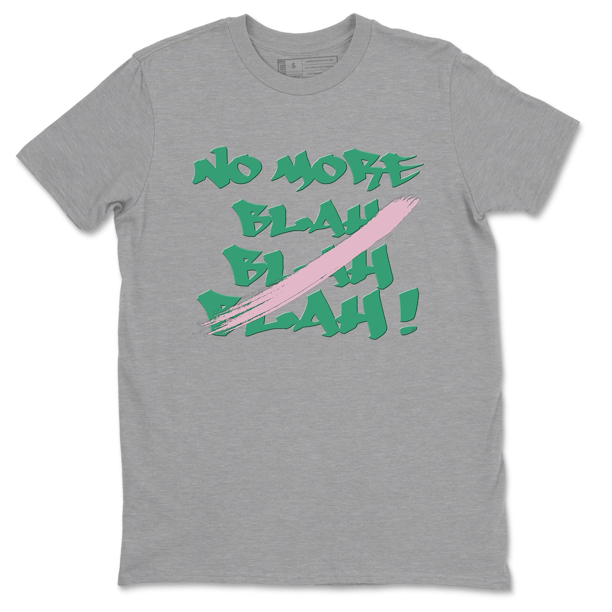Dunk Medium Soft Pink Malachite shirt to match jordans No More Blah sneaker tees Dunk Medium Soft Pink Malachite SNRT Sneaker Release Tees unisex cotton Heather Grey 2 crew neck shirt