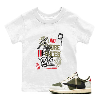 Air Jordan 1 x Travis Scott x Medium Olive shirts to match jordans No More Rules sneaker match tees Air Jordan 1 Travis Scott Medium Olive SNRT Sneaker Tees streetwear brand