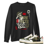 Air Jordan 1 x Travis Scott x Medium Olive shirts to match jordans No More Rules sneaker match tees Air Jordan 1 Travis Scott Medium Olive SNRT Sneaker Tees streetwear brand