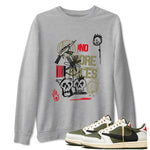 Air Jordan 1 x Travis Scott x Medium Olive shirts to match jordans No More Rules sneaker match tees Air Jordan 1 Travis Scott Medium Olive SNRT Sneaker Tees streetwear brand