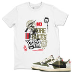 Air Jordan 1 x Travis Scott x Medium Olive shirts to match jordans No More Rules sneaker match tees Air Jordan 1 Travis Scott Medium Olive SNRT Sneaker Tees streetwear brand