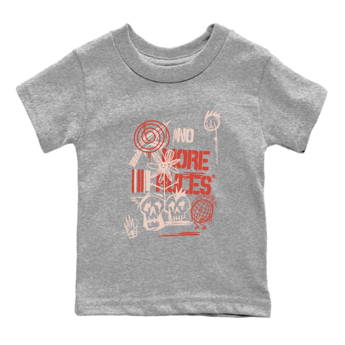 Air Jordan 13 Dune Red shirts to match jordans No More Rules sneaker match tees Air Jordan 13 Dune Red SNRT Sneaker Tees streetwear brand Baby and Youth Heather Grey 2 cotton tee