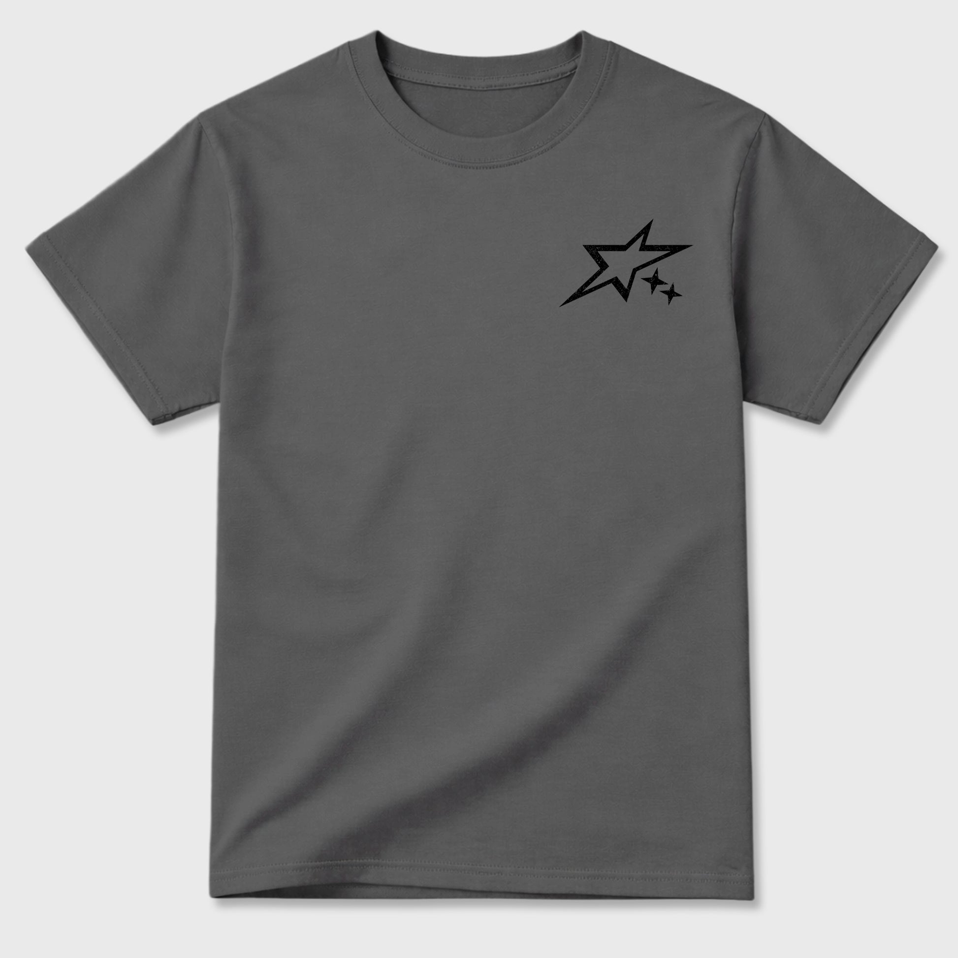 No One Cares Work Harder graphic t-shirt styled to complete your sneaker outfit with the 6s Cap&Gown, shown in Cool Grey.