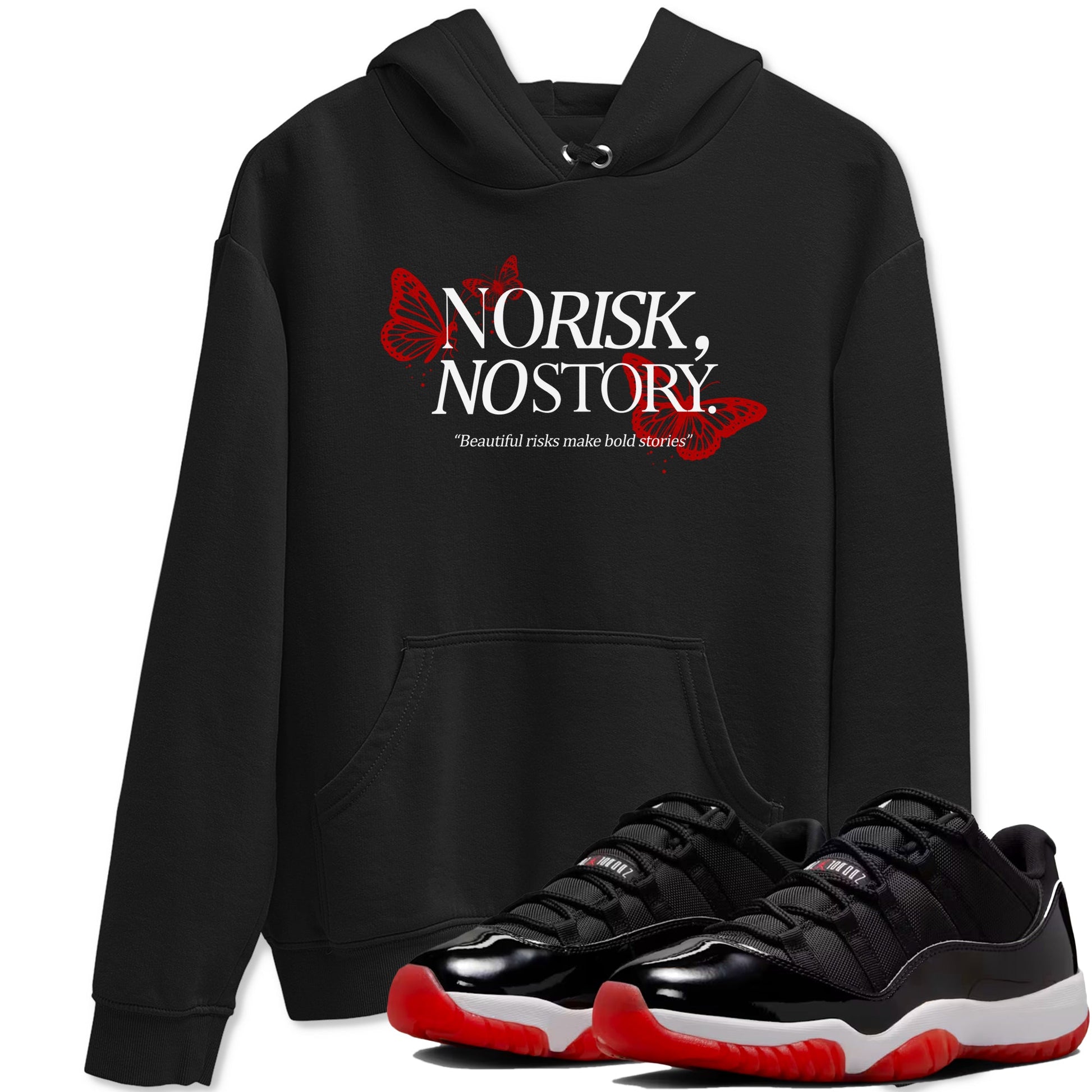 11s Bred shirts to match jordans No Risk No Story sneaker match tees Air Jordan 11 Retro Bred match shoes to clothes SNRT Sneaker Tees unisex cotton Black 1 shirts