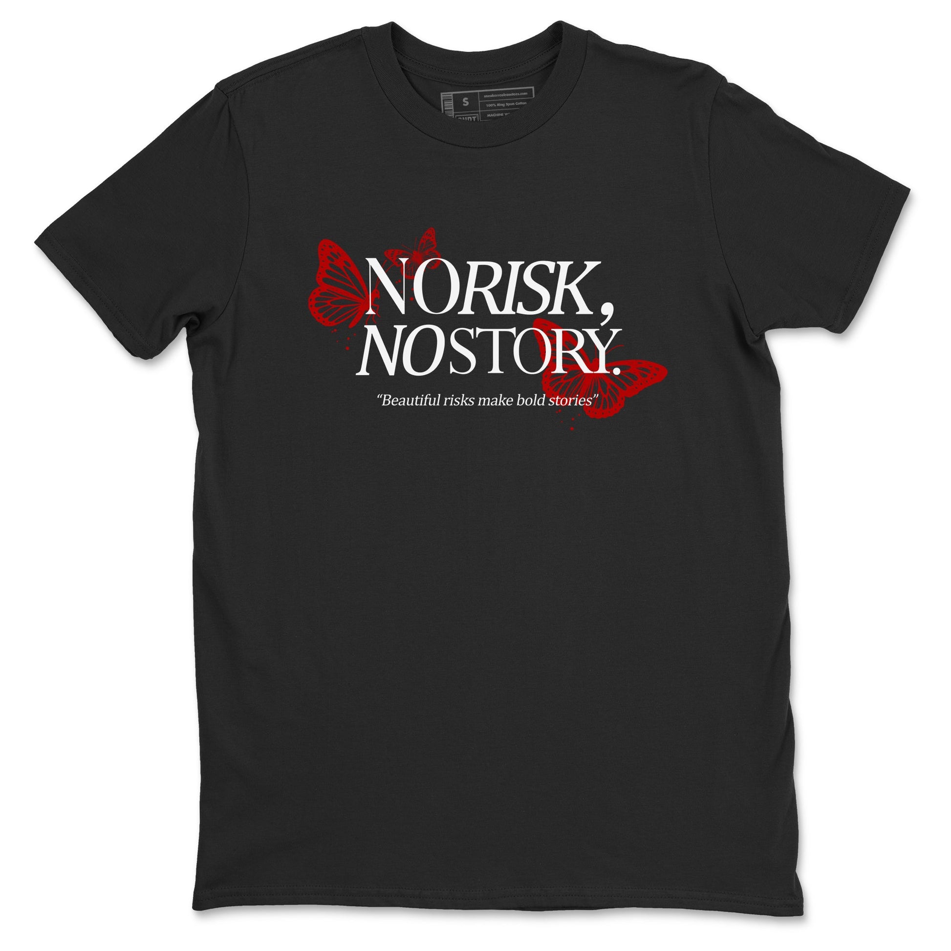 11s Bred shirts to match jordans No Risk No Story sneaker match tees Air Jordan 11 Retro Bred match shoes to clothes SNRT Sneaker Tees unisex cotton Black 2 shirts