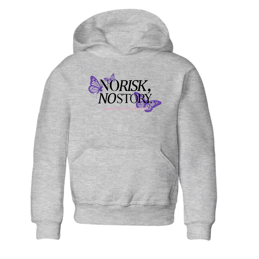 Sneaker match tees – Sneaker Tees To Match Air Jordan 11 Canyon Purple Shoes – No Risk No Story Kids T-Shirt Heather Grey 2