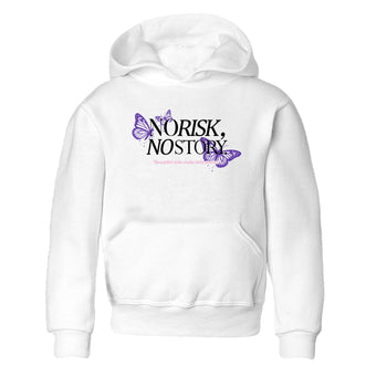 Sneaker match tees – Sneaker Tees To Match Air Jordan 11 Canyon Purple Shoes – No Risk No Story Kids T-Shirt White 2