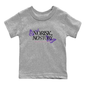 Sneaker match tees – Sneaker Tees To Match Air Jordan 11 Canyon Purple Shoes – No Risk No Story Kids T-Shirt Heather Grey 2