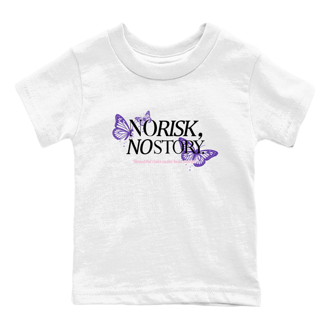 Sneaker match tees – Sneaker Tees To Match Air Jordan 11 Canyon Purple Shoes – No Risk No Story Kids T-Shirt White 2