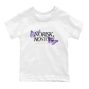 Sneaker match tees – Sneaker Tees To Match Air Jordan 11 Canyon Purple Shoes – No Risk No Story Kids T-Shirt White 2