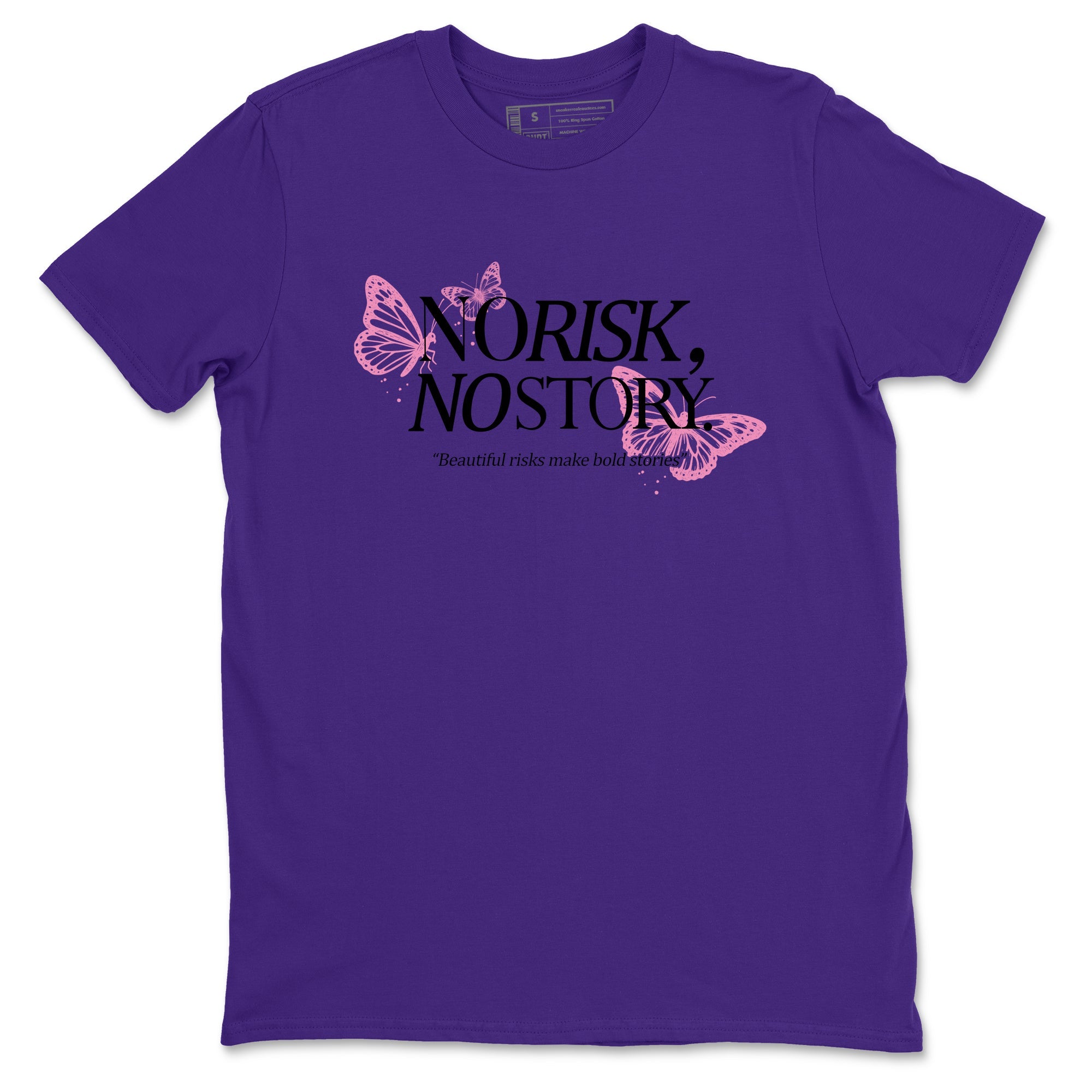 Sneaker match tees – Sneaker Tees To Match Air Jordan 11 Canyon Purple Shoes – No Risk No Story Tee Purple 2