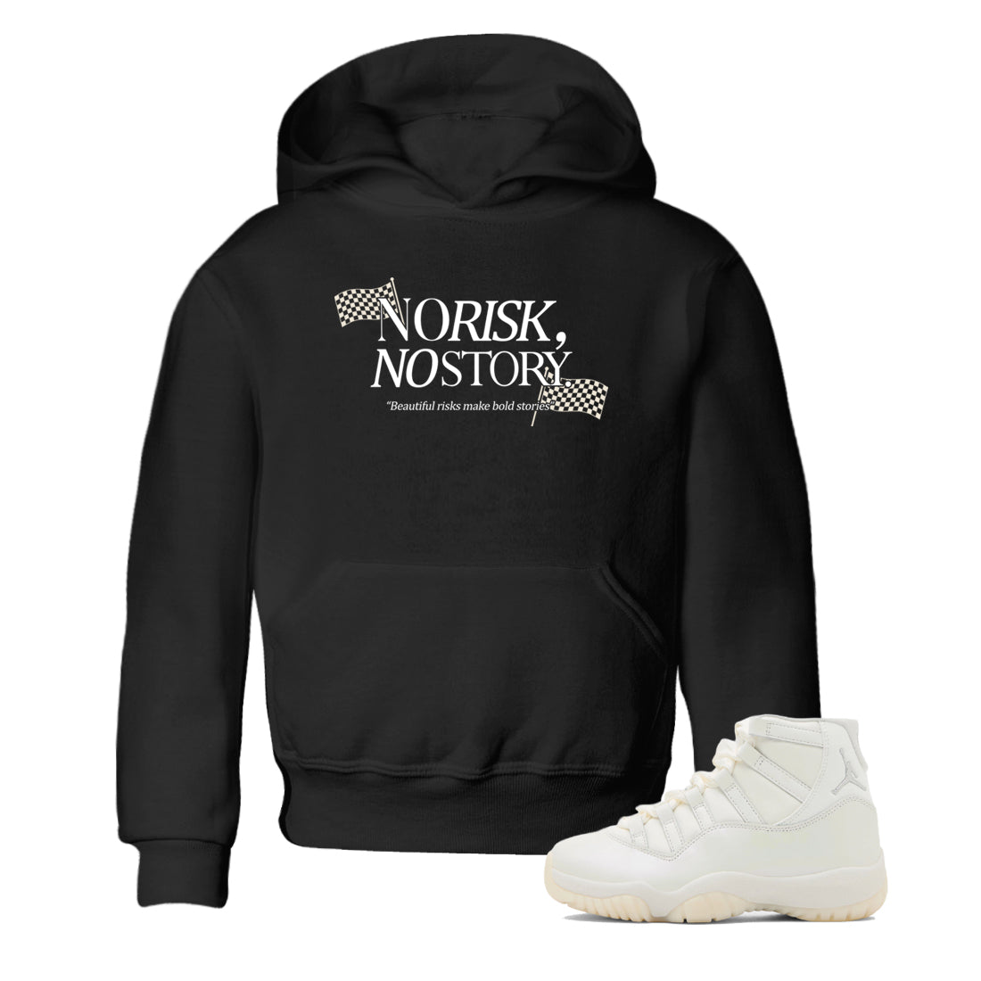 No Risk No Story SNRT Sneaker Tees Kids - Air Jordan 11 Pearl - SNRT Sneaker T-shirts