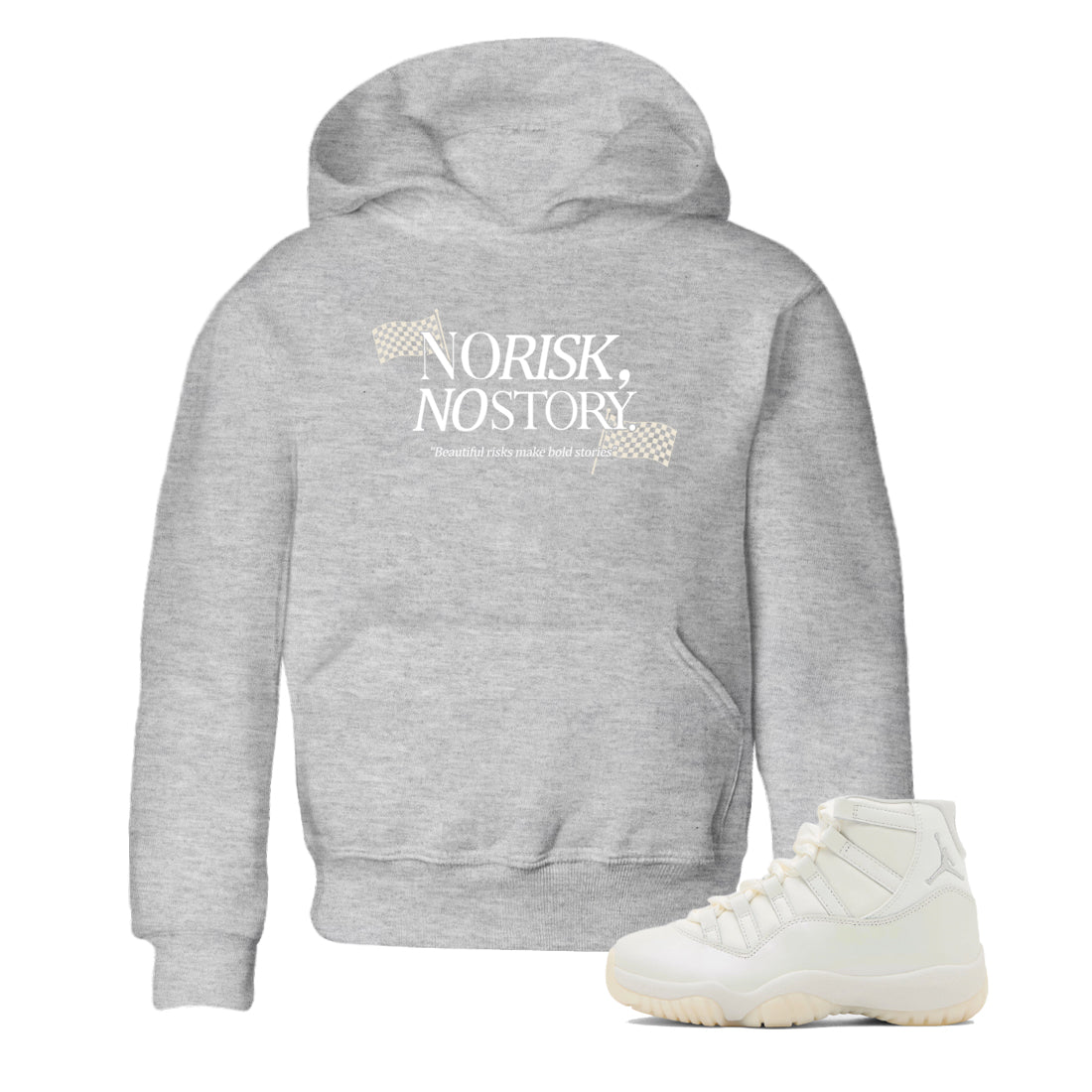 No Risk No Story SNRT Sneaker Tees Kids - Air Jordan 11 Pearl - SNRT Sneaker T-shirts