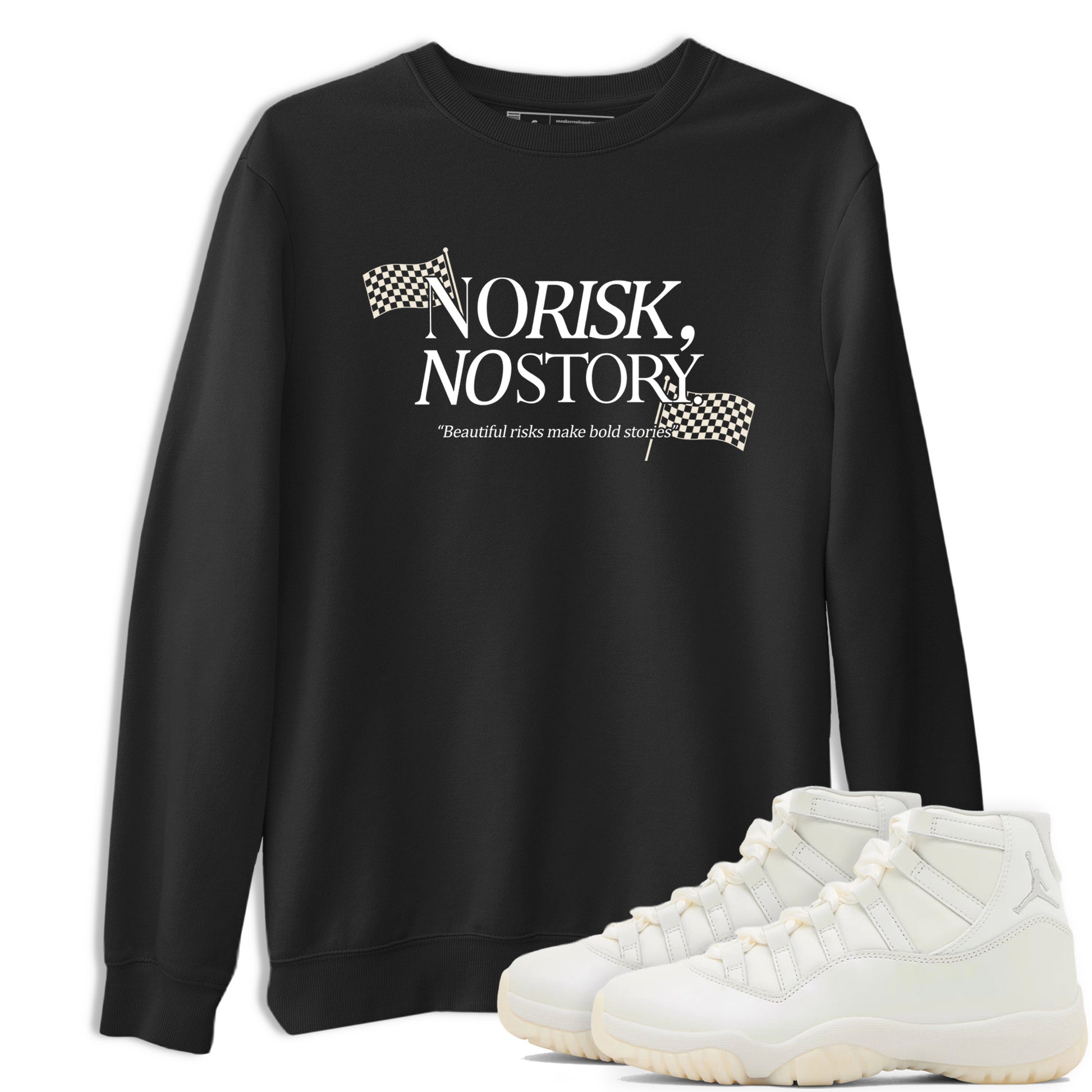 No Risk No Story SNRT Sneaker Tees - Air Jordan 11 Pearl - SNRT Sneaker T-shirts