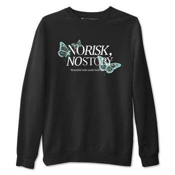No Risk No Story sneaker match t-shirt styled to complete your fit with the Air Jordan 11 Igloo sneakers, shown in Black 2.