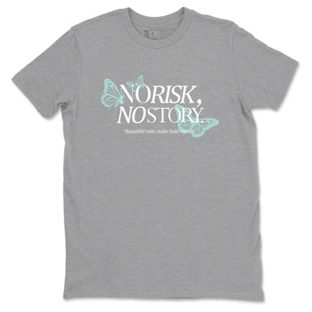 No Risk No Story sneaker match t-shirt styled to complete your fit with the Air Jordan 11 Igloo sneakers, shown in Heather Grey 2.