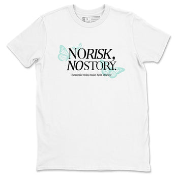 No Risk No Story sneaker match t-shirt styled to complete your fit with the Air Jordan 11 Igloo sneakers, shown in White 2.