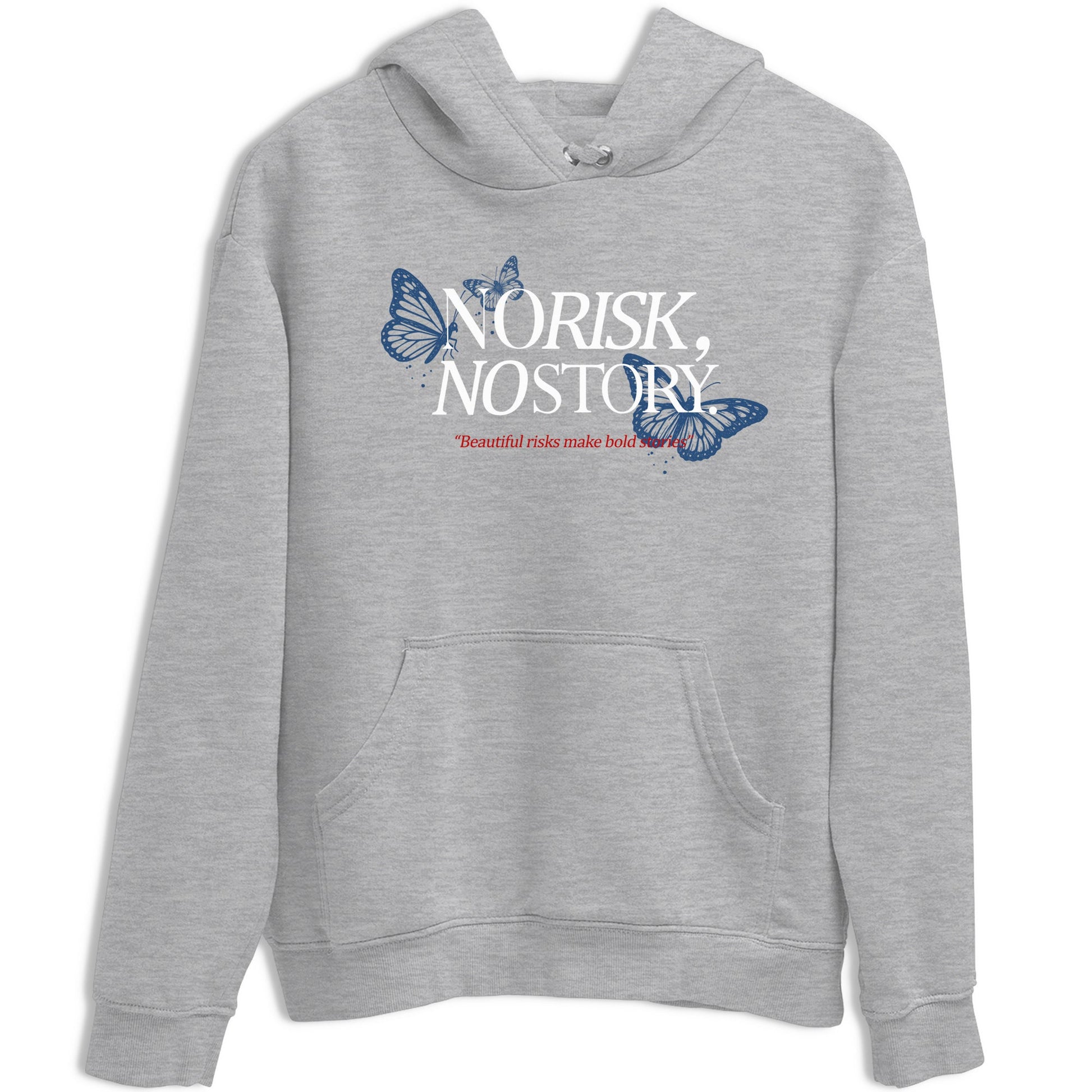 No Risk No Story sneaker match t-shirt styled to complete your fit with the Air Jordan 12 French Blue sneakers, shown in Heather Grey 2.