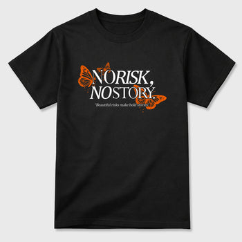 Sneaker match tees – Sneaker Tees To Match Air Jordan 3 Orange Citrus Shoes – No Risk No Story Tee Black 2