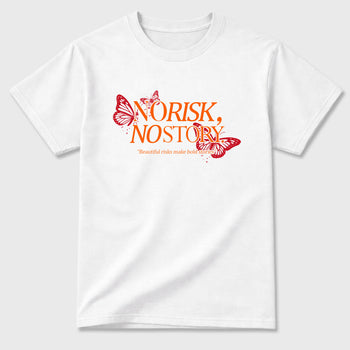 Sneaker match tees – Sneaker Tees To Match Air Jordan 3 Orange Citrus Shoes – No Risk No Story Tee White 2