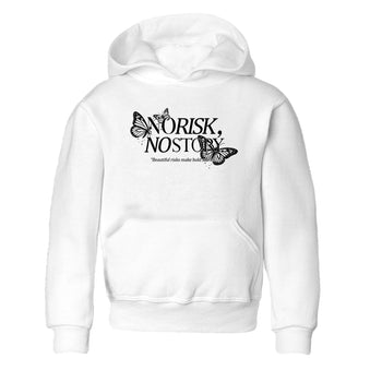 Sneaker match tees – Sneaker Tees To Match Air Jordan 4 Black Cat Shoes – No Risk No Story Kids T-Shirt White 2