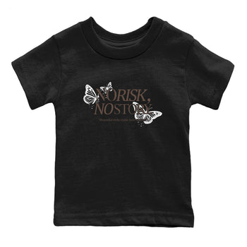 Sneaker match tees – Sneaker Tees To Match Air Jordan 4 Cave Stone Shoes – No Risk No Story Kids T-Shirt Black 2