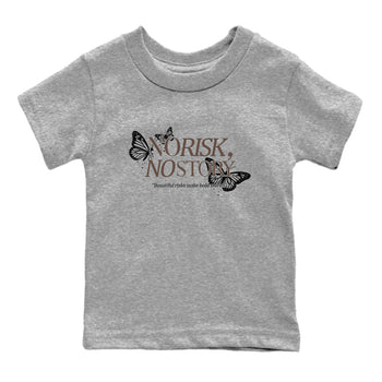 Sneaker match tees – Sneaker Tees To Match Air Jordan 4 Cave Stone Shoes – No Risk No Story Kids T-Shirt Heather Grey 2