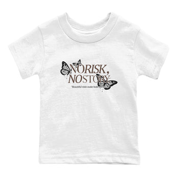 Sneaker match tees – Sneaker Tees To Match Air Jordan 4 Cave Stone Shoes – No Risk No Story Kids T-Shirt White 2