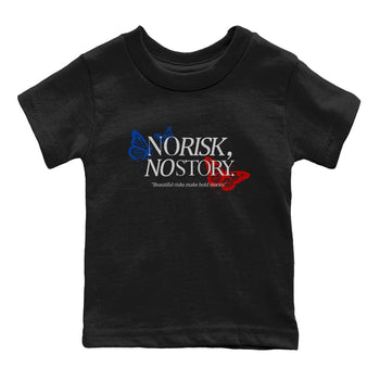 Sneaker match tees – Sneaker Tees To Match Jordan 4 Retro Rare Air Shoes – No Risk No Story Kids T-Shirt Black 2