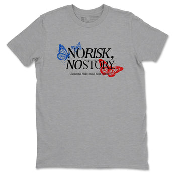 Sneaker match tees – Sneaker Tees To Match Jordan 4 Retro Rare Air Shoes – No Risk No Story Tee Heather Grey 2