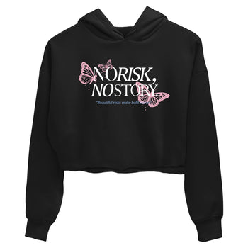 Sneaker match tees – Sneaker Tees To Match Air Jordan 5 35th Anniversary Shoes – No Risk No Story Crop T-Shirt Black 2