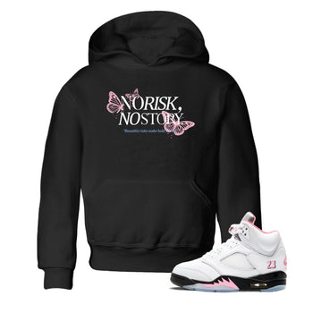 Sneaker match tees – Sneaker Tees To Match Air Jordan 5 35th Anniversary Shoes – No Risk No Story Kids T-Shirt Black 1