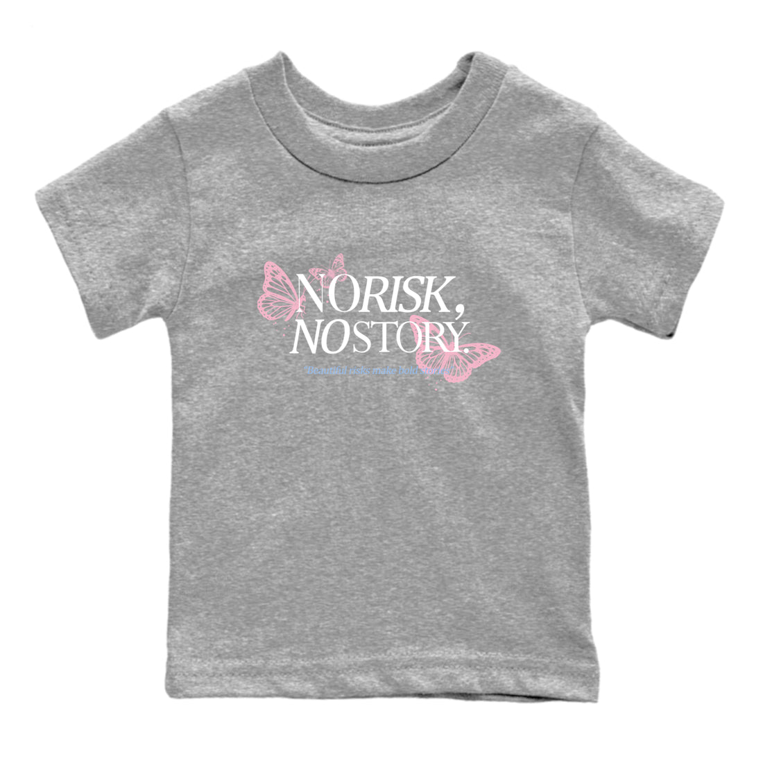 Sneaker match tees – Sneaker Tees To Match Air Jordan 5 35th Anniversary Shoes – No Risk No Story Kids T-Shirt Heather Grey 2