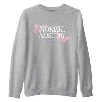 Sneaker match tees – Sneaker Tees To Match Air Jordan 5 35th Anniversary Shoes – No Risk No Story Tee Heather Grey 2