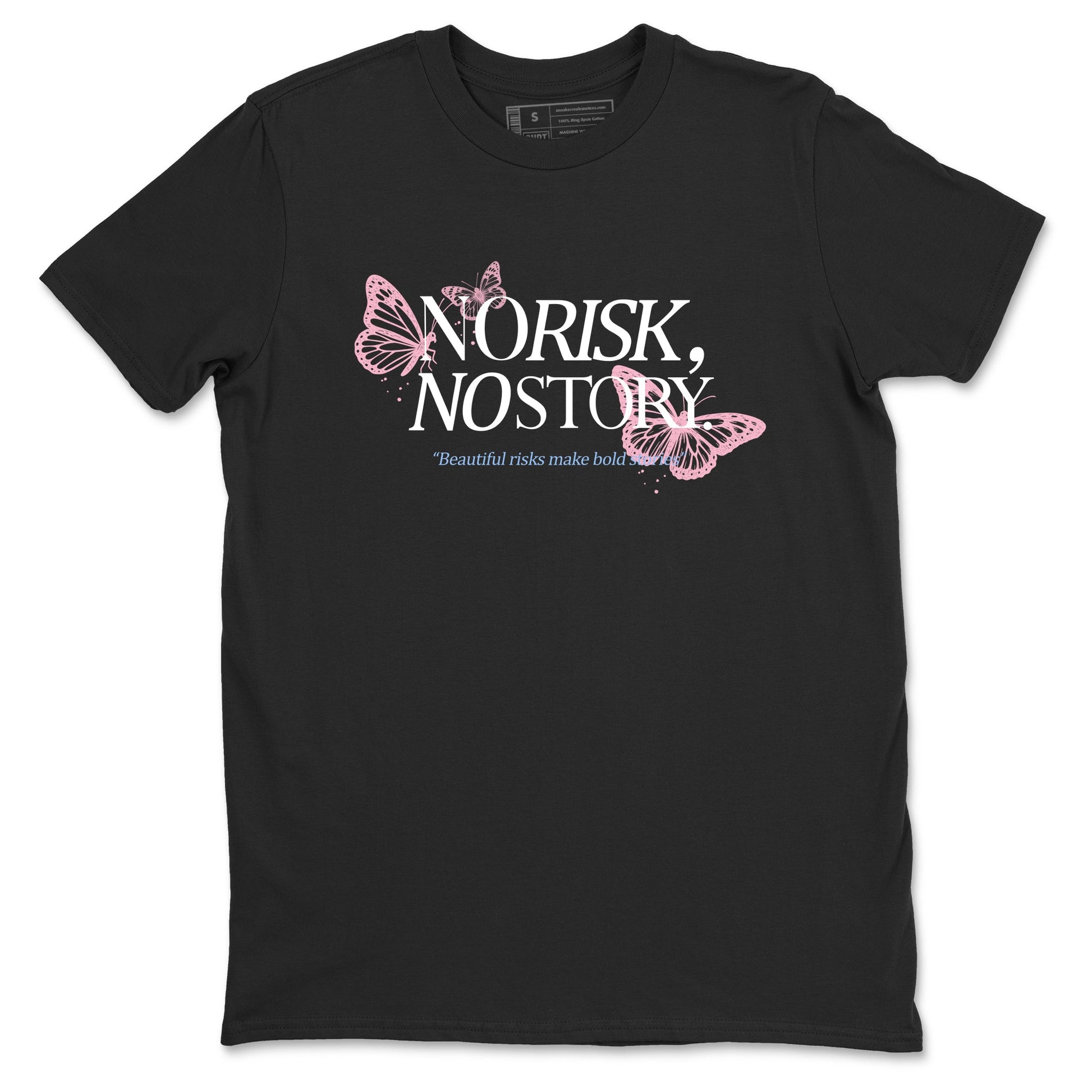 Sneaker match tees – Sneaker Tees To Match Air Jordan 5 35th Anniversary Shoes – No Risk No Story Tee Black 2
