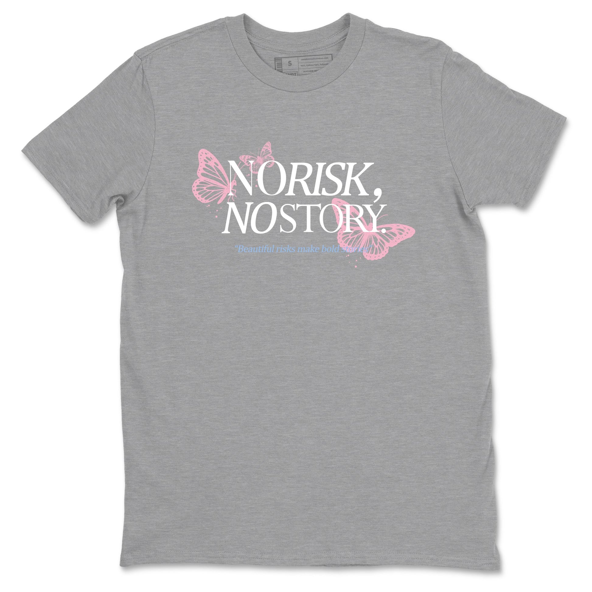 Sneaker match tees – Sneaker Tees To Match Air Jordan 5 35th Anniversary Shoes – No Risk No Story Tee Heather Grey 2