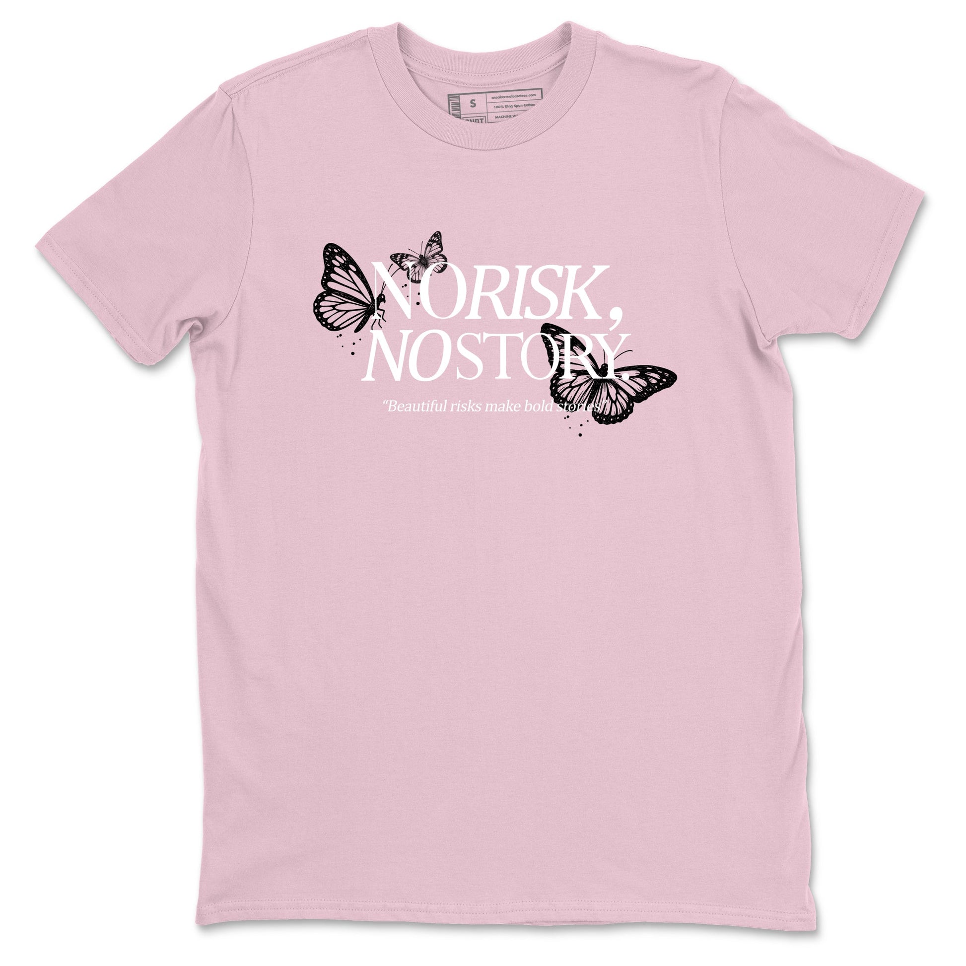 Sneaker match tees – Sneaker Tees To Match Air Jordan 5 35th Anniversary Shoes – No Risk No Story Tee Pink 2