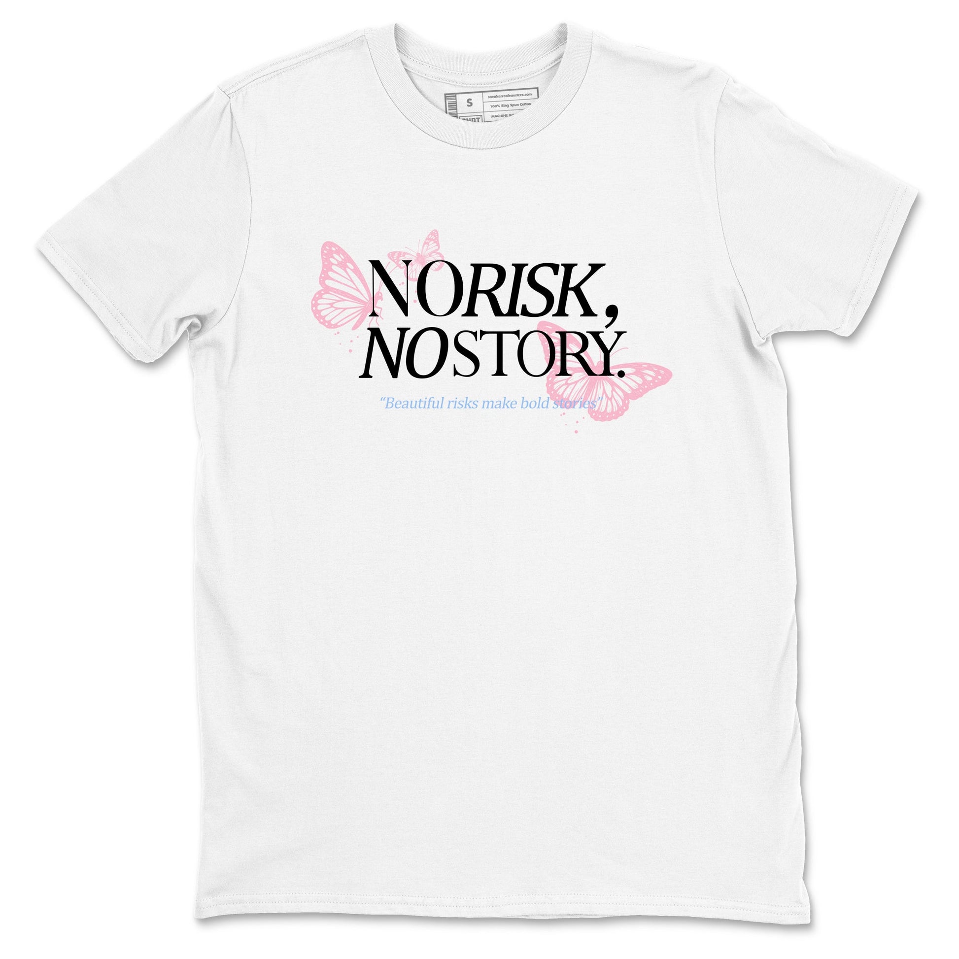 Sneaker match tees – Sneaker Tees To Match Air Jordan 5 35th Anniversary Shoes – No Risk No Story Tee White 2