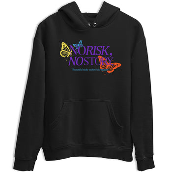 Sneaker Threads – Sneaker Tees To Match New Balance 9060 Prism Purple – No Risk No Story Graphic Tee Black 2. Perfect for Jordan releases 2025 colorways.