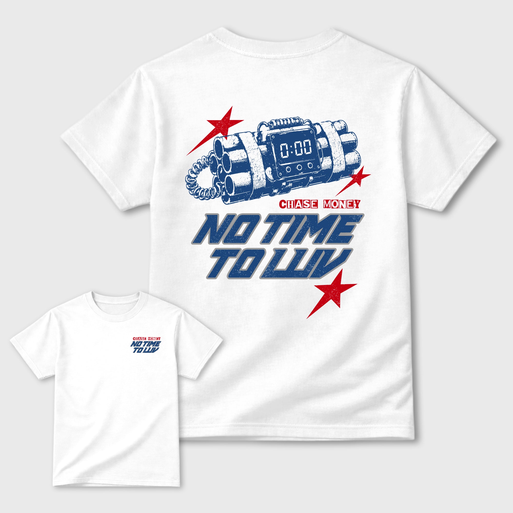 No Time To Love Graphic T-Shirt featuring original streetwear artwork designed to match the . White Graphic T-Shirt.