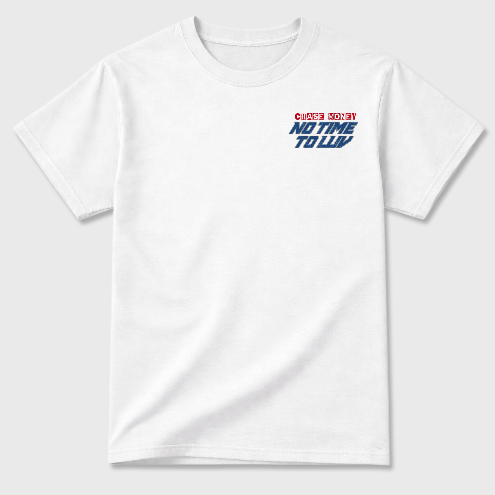 No Time To Love Graphic T-Shirt featuring original streetwear artwork designed to match the . White Graphic T-Shirt.